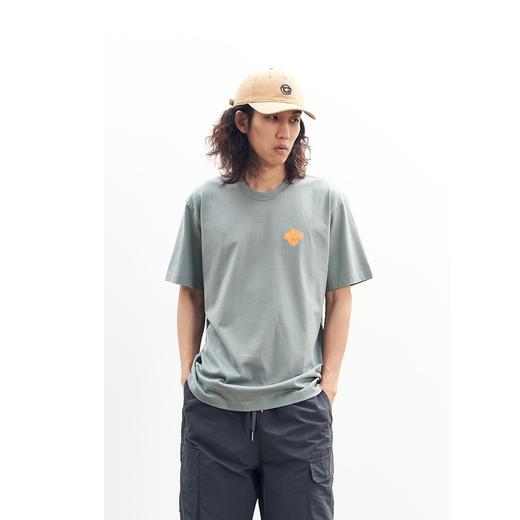 吃茶去chichaqu全棉圆领短袖T恤 印花原始人 商品图2