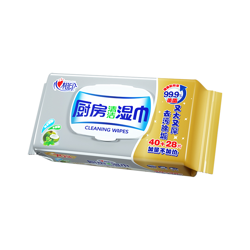 心相印厨房清洁湿巾40片装 
 XJB040