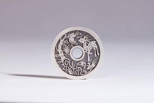 矩德泉坊 纯银手作   五福背福禄寿喜（2.8厘米版）577 商品图1