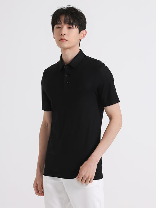 callisto黑色绵羊毛混纺T恤 SSTSS071H 商品图1