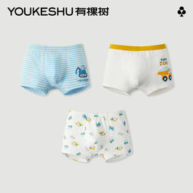 有棵树纯棉儿童内裤3条装C-U1016