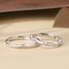 【莫比乌斯】】S925银波纹情侣对戒戒指【JHY-C000125B】 商品缩略图1