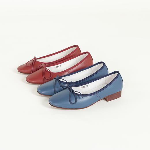 绽放S029朵/百搭方头牛皮低跟气质单鞋 商品图3