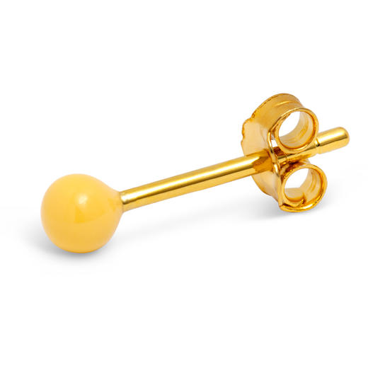 北京仓｜LULU Copenhagen-Color Ball-彩珠 明黄 耳钉 (单只)［丹麦设计师］ 商品图0