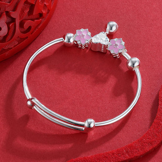 子佩集S990银【护花铃】童镯【A034084】2304 商品图5