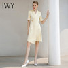 IWY/高端职业连衣裙女长袖西装裙轻奢夏季杏色气质法式百褶裙礼服232009Q1 商品缩略图4