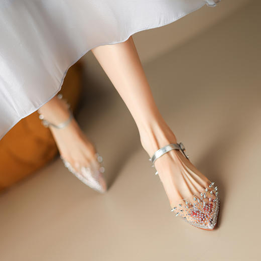 时尚性感，舒适超软女人亮片水钻凉鞋ZYY-A412 商品图5