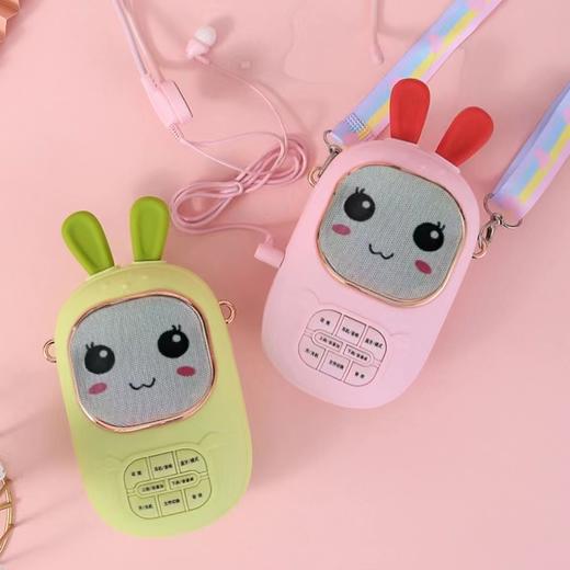 2023年新款儿童便携式兔子卡拉OK音乐音响话筒一体麦克风女孩唱歌 商品图2