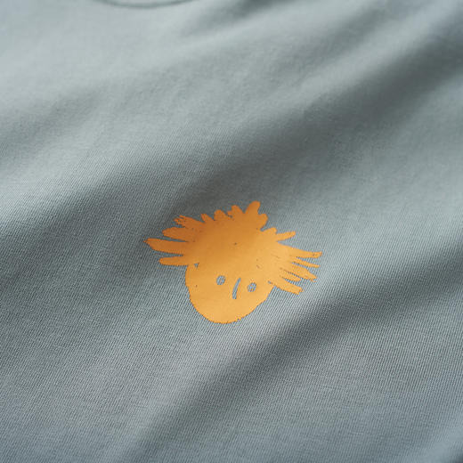 吃茶去chichaqu全棉圆领短袖T恤 印花原始人 商品图6