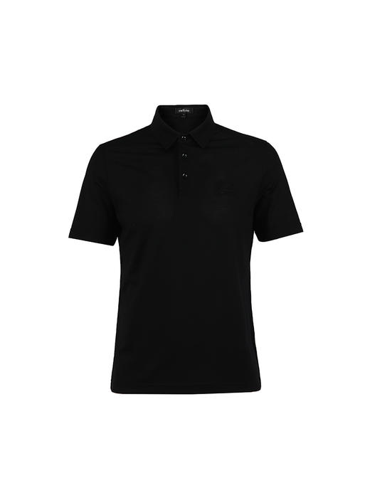 callisto黑色绵羊毛混纺T恤 SSTSS071H 商品图3