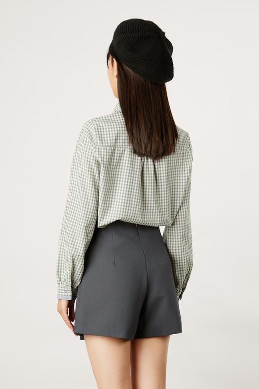 amadella 绑带领结格纹衬衣 11105 商品图4