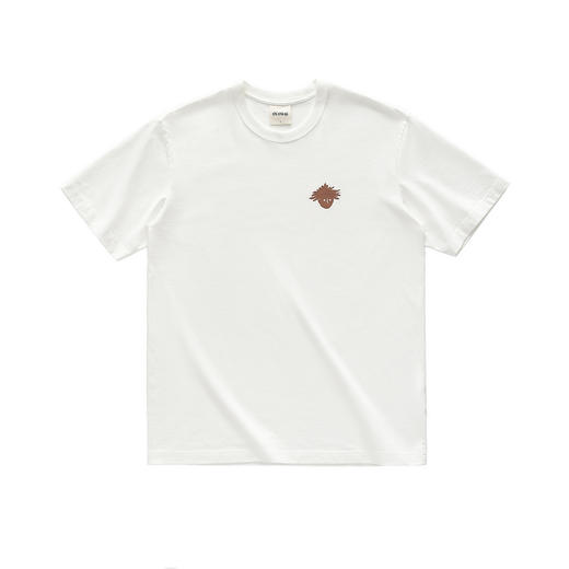 吃茶去chichaqu全棉圆领短袖T恤 印花原始人 商品图0