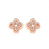【四叶草结】S925银玫瑰金花朵耳饰【JHY-E000517M】 商品缩略图4