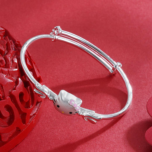 子佩集S990银天使KT猫童镯【MY-SY-001】2304 商品图1