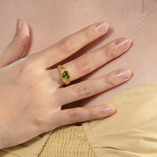 MINT THERAPY 复古层叠肌理爱心戒指 商品图5