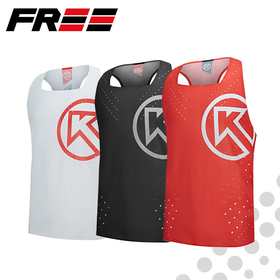 BigK 大K FREE 纯色风洞运动背心 透气速干 马拉松 户外运动