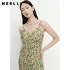 NEELLY纳俪商场同款夏季气质V领吊带连衣裙女中长款收腰A字裙显瘦N23051Y01124 商品缩略图1