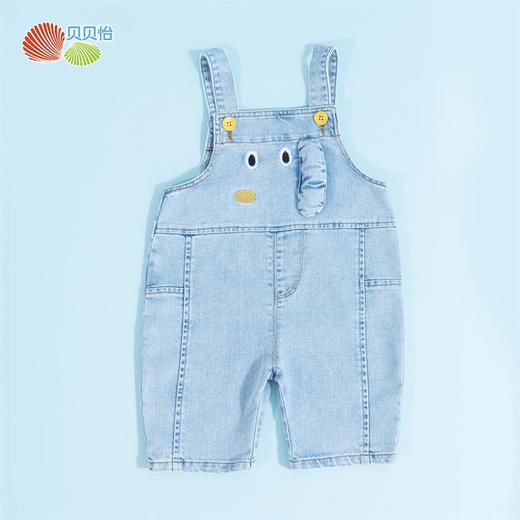贝贝怡婴儿牛仔背带短裤夏季薄款男女宝宝五分裤小童休闲连体裤子 商品图11