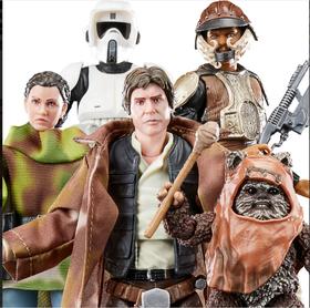 孩之宝 Hasbro 星球大战 40 周年黑色系列人偶 威基特·W·沃里克莉亚公主汉·索罗