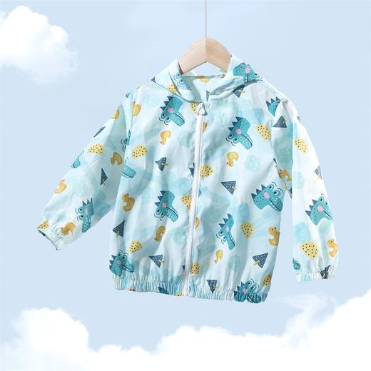 贝贝怡儿童防晒衣婴儿空调衫宝宝夏季轻薄皮肤衣男童恐龙印花外套 商品图2