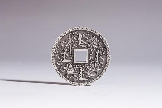 矩德泉坊 纯银手作   万寿无疆暗八仙（4.2厘米版）569 商品图1