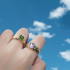 MINT THERAPY 复古层叠肌理爱心戒指 商品缩略图0