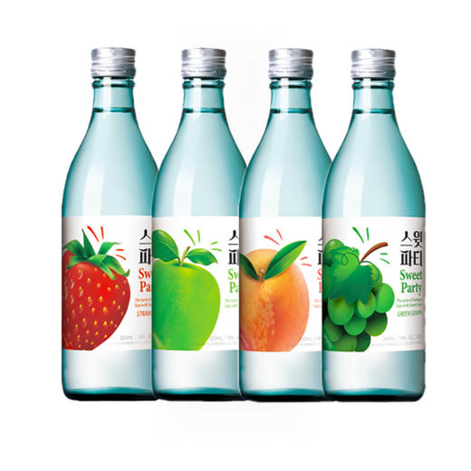 韩国超水甜蜜派对配制酒360ml苹果味/草莓味/桃子味 14度微醺冰镇冷藏别有滋味 220036/220037/220039 商品图0