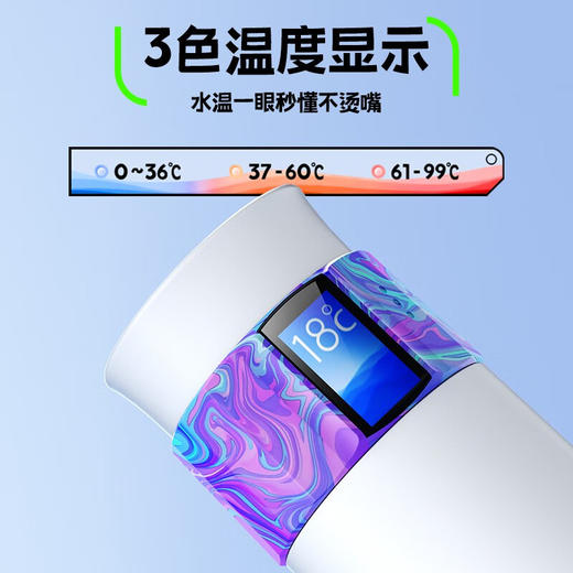 小水怪保温杯G6PRO泡茶智能彩屏投屏显示茶水分离杯子户外随行保冷水杯 商品图4