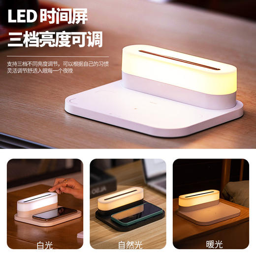 无线充小夜灯|卧室床头灯智能客厅移动小夜灯无线充电 商品图2