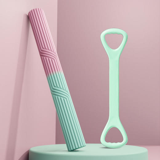 多功能硅胶扭力棒健身棒腕力煅炼阻力棒康复训练肌肉放松敲打按摩 商品图8