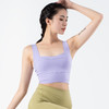 跃牌【化蝶双飞】系列裸感U领高强度防震美背瑜伽背心TM0122（可拆胸垫） 商品缩略图0