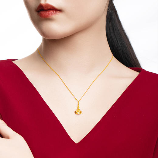 宫匠造办 皇家小小 凤冠黄金吊坠 商品图4