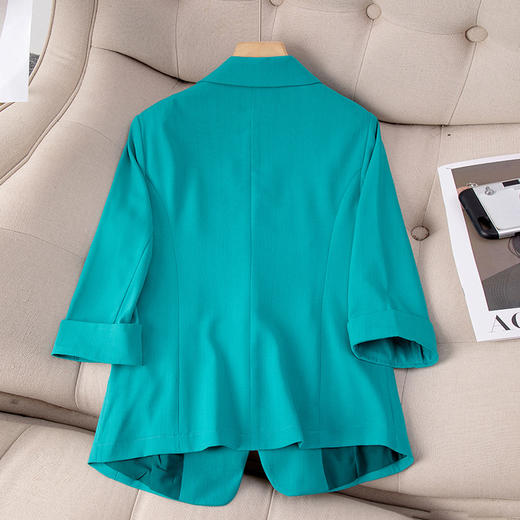 时尚休闲，七分袖西装外套女小个子新款春夏气质短款小西服上衣QL-6316 商品图4