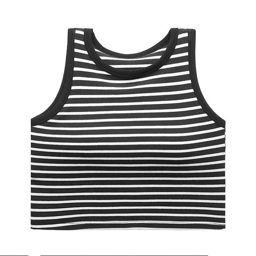 都市丽人罗纹棉棉质宽肩背心宽肩背心LV33B2 商品图1