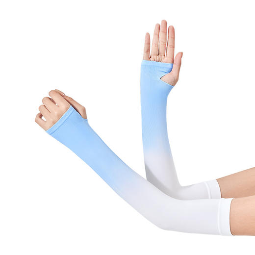 【夏季渐变色冰袖】时尚ins潮 冰凉舒爽 渐变色防晒防紫外线 户外运动骑行开车 商品图4