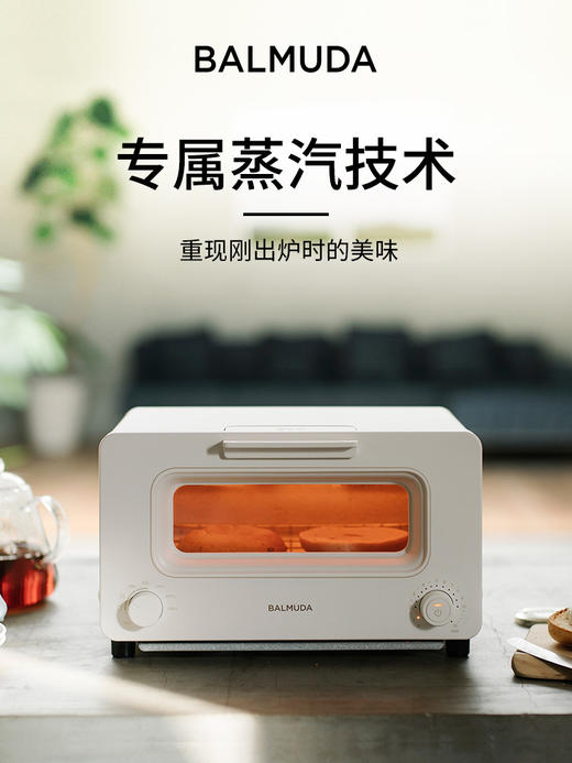 BALMUDA巴慕达日本蒸汽电烤箱迷你小型家用多功能8L烘培炸鸡K05D 商品图0