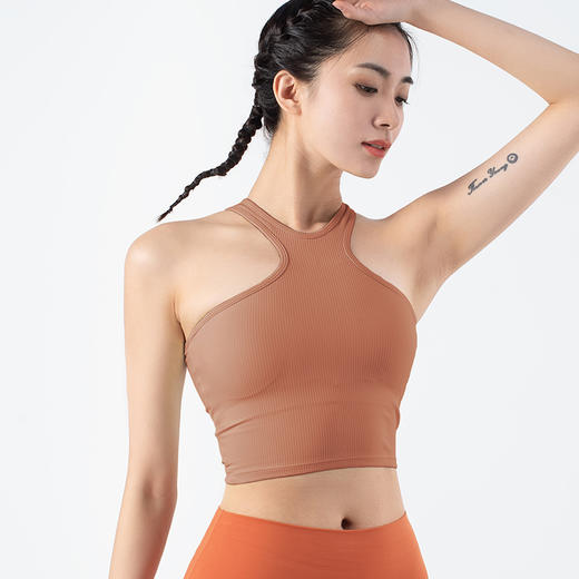 跃牌【化蝶双飞】系列性感挂脖美背瑜伽背心TM0119（可拆胸垫） 商品图8