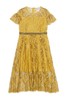 TONGRI曈日 黄色蕾丝半透明连衣裙 5147 商品缩略图4