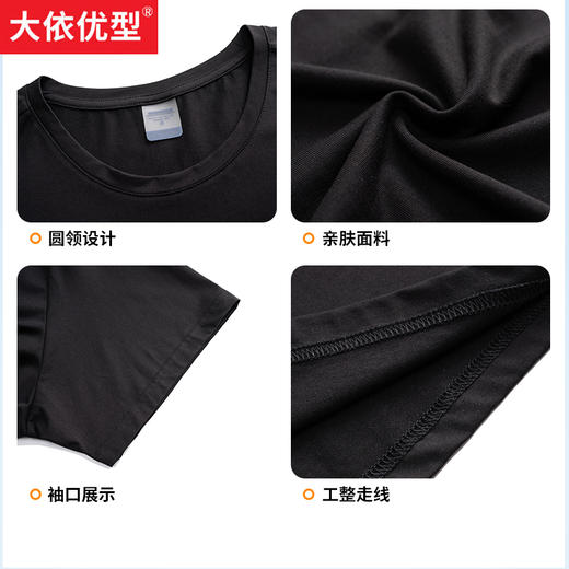 一口价【新款DMH】大码男装莫代尔短袖T恤加肥加大休闲潮款肥佬男上衣夏季半袖 商品图3