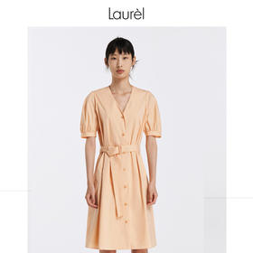 Laurel23春夏法式气质系带通勤连衣裙LWL342Y09700