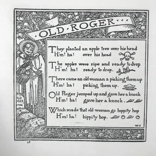 约19世纪后期 儿童歌唱游戏乐谱集 70页精美插图 布面精装18开 商品图8