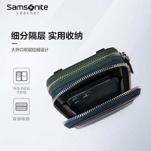 新秀丽Y-CITIZEN系列牛皮手机包TK6 商品图5