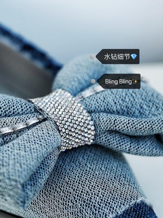 2023春夏醉潮流醉火🔥的牛仔单鞋！时髦潮流的花粉B备！①蝴蝶结饰扣2cm尖头低跟单鞋 ②方扣闪钻5cm粗跟中跟 花痴千挑万选2款舒适时髦优雅款式！牛仔复古潮流百搭显白！助力花粉23春夏时髦出行！ 商品图14