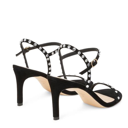 女明星同款！SW Dancer 80 Shine 钻链一字带高跟鞋 折上折￥1399直邮到手 商品图2