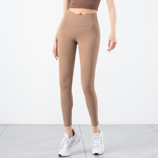 跃牌【化蝶双飞】系列交叉收腹高腰提臀紧身瑜伽裤TM0113 商品图4