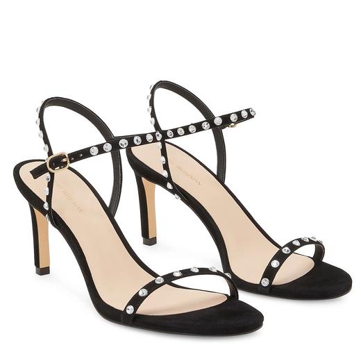 女明星同款！SW Dancer 80 Shine 钻链一字带高跟鞋 折上折￥1399直邮到手 商品图0