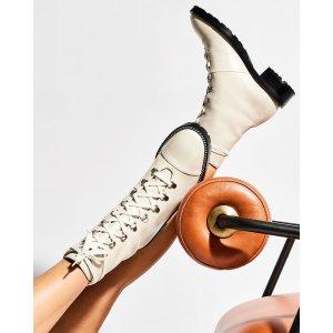 母亲节好折！SW Kolbie Chain 马丁靴 白色黑底 商品图0