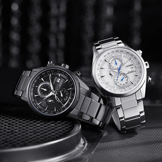 西铁城/CITIZEN光动能多局电波商务小蓝针钢带手表男AT8260-85A 商品图9