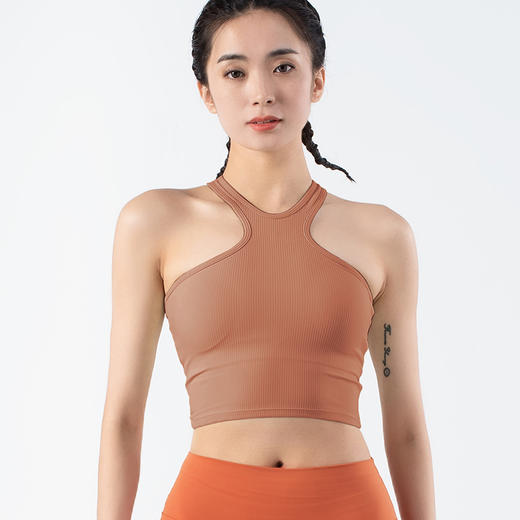 跃牌【化蝶双飞】系列性感挂脖美背瑜伽背心TM0119（可拆胸垫） 商品图10