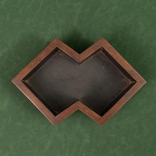 清 黄杨木百宝嵌梅兰竹菊方胜形赏盆 商品图2